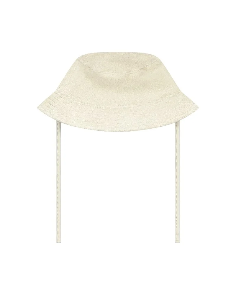 MALELIONS BABY TERRY BUCKET HAT DARK BEIGE