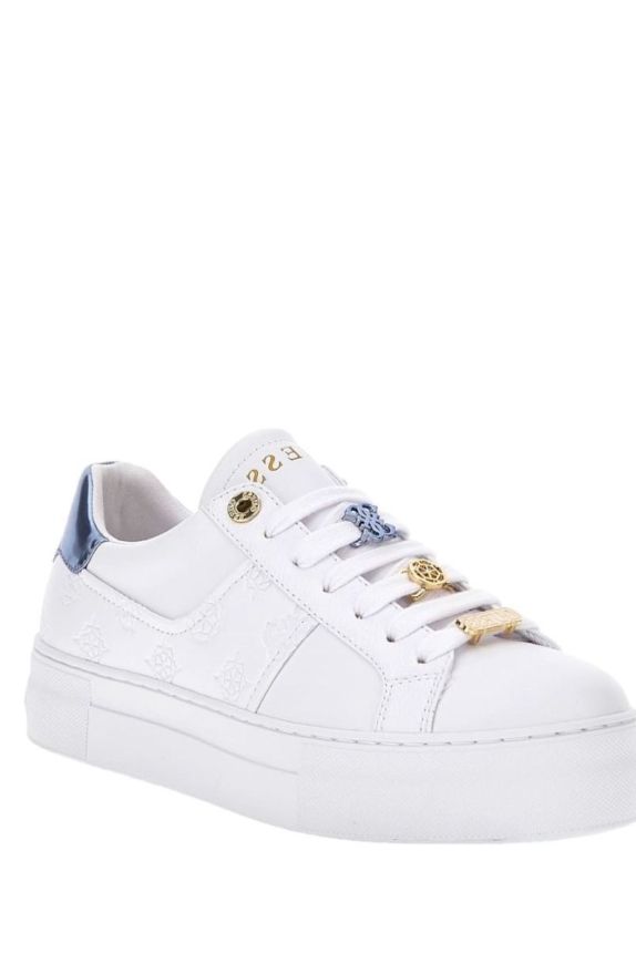 Guess Giella sneakers 4g-peony-logo wit blauw