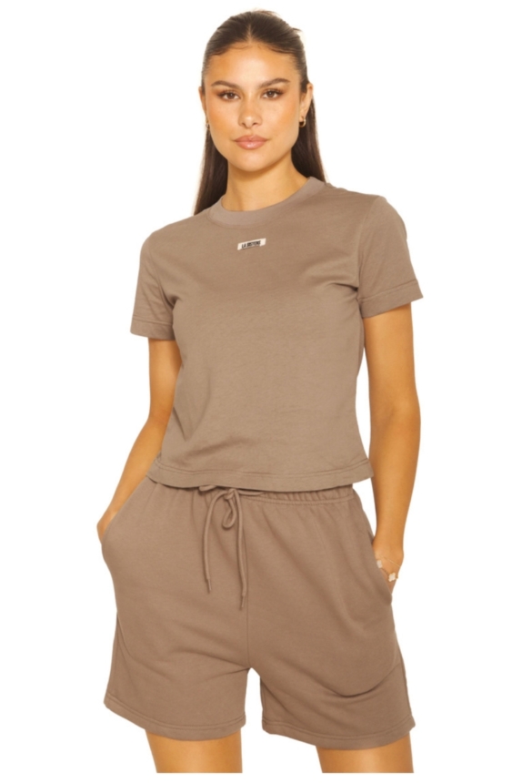 LA SISTERS ESSENTIAL T-SHIRT TAUPE