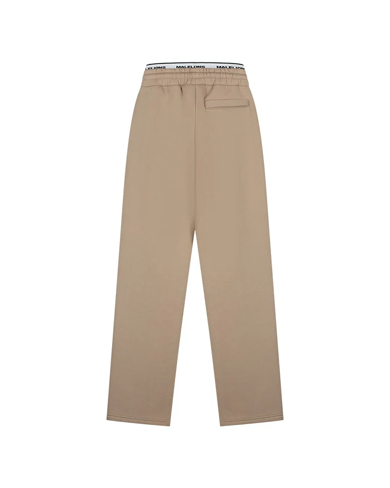 MALELIONS WOMEN STRAIGHT LEG SWEATPANTS TAUPE