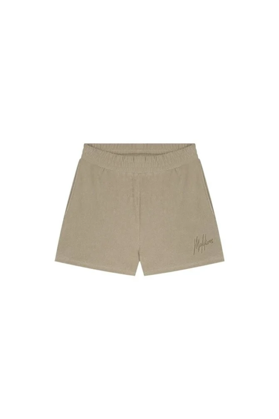 MALELIONS WOMEN TERRY PARADISE SHORTS – TAUPE