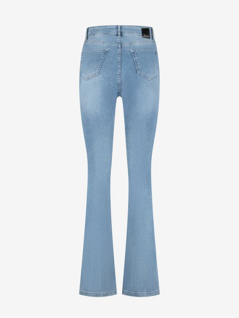 NIKKIE EVIA BLUE FLARE JEANS MEDIUM BLUE