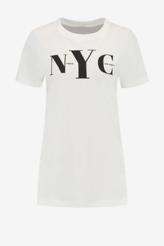 NIKKIE T SHIRT NYC WIT