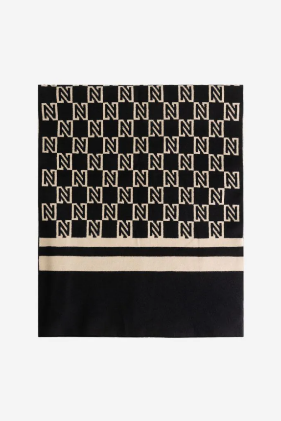 NIKKIE LOGO SCARF BLACK