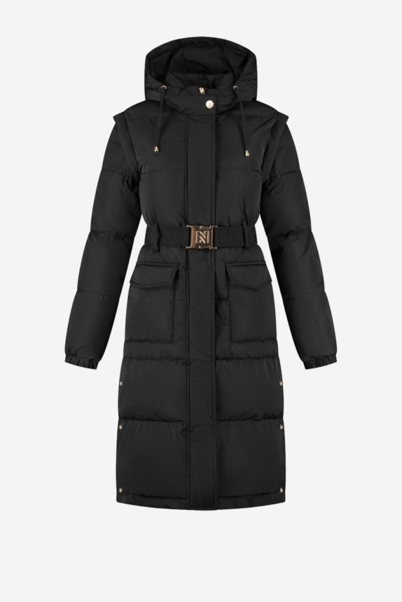 NIKKIE ERDA LONG PUFFER Black