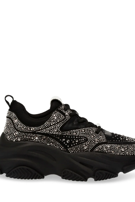 Steve Madden Privy Sneaker BLACK/SILVER