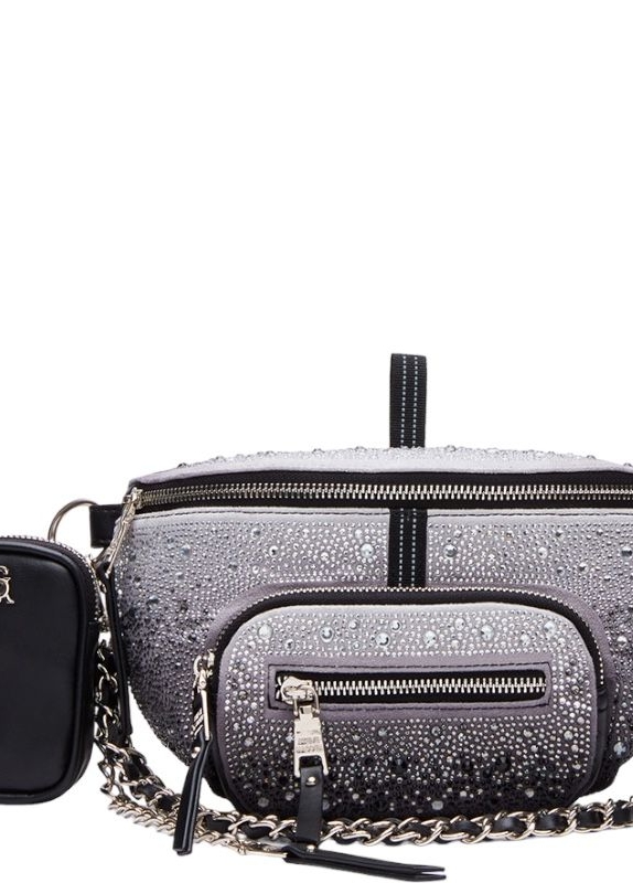 STEVE MADDEN BMAXIMAR BLACK SILVER BAG