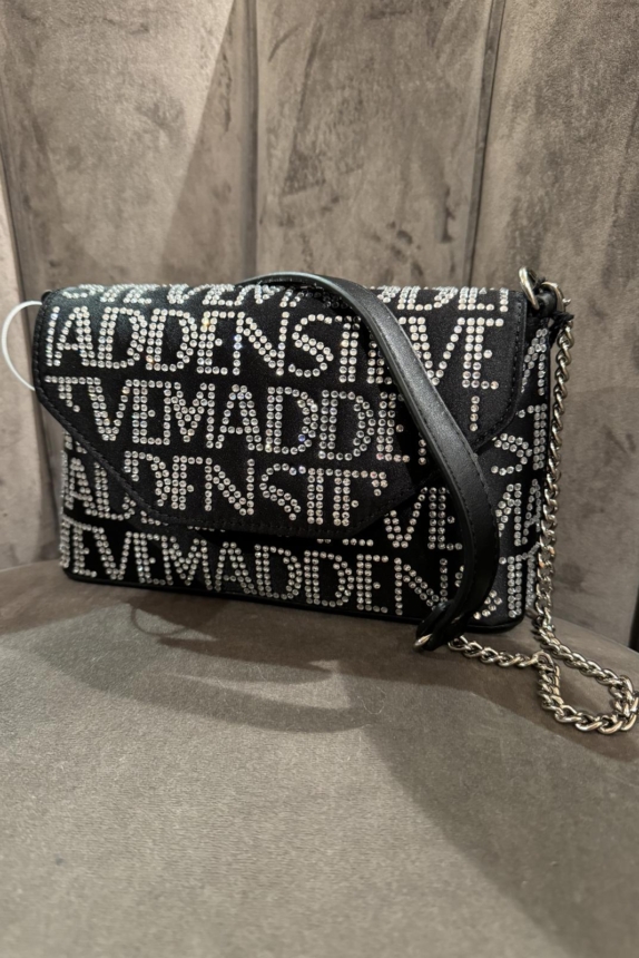 STEVE MADDEN BMADDEN BAG BLACK SILVER