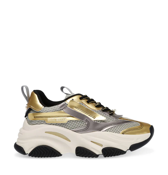 Steve Madden Possession-E Sneaker ICE PEWTER/GLD