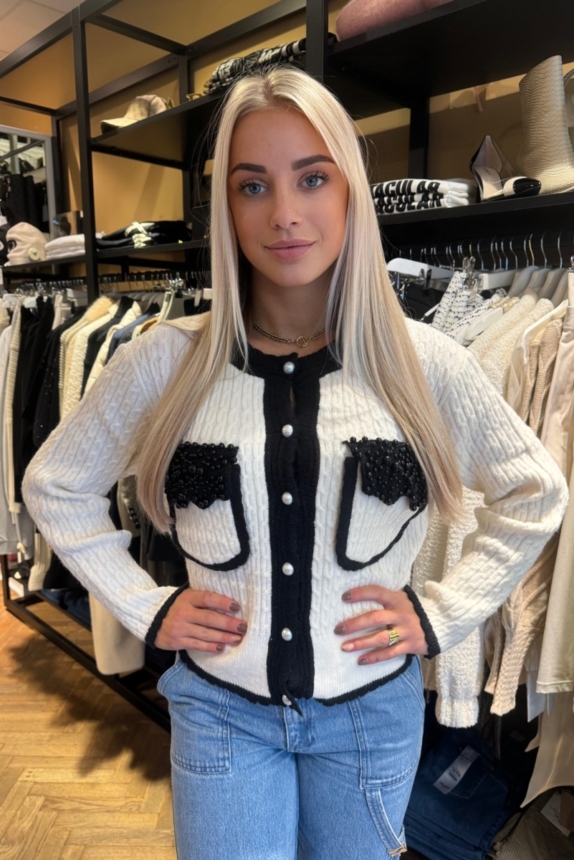 sweater Chanell Black White